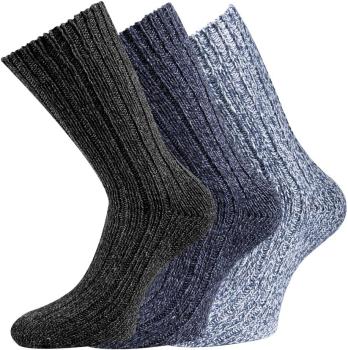 Preview: 3 Paar TippTexx 24 superweiche Norwegersocken, farbig sortiert